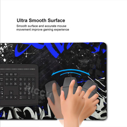 HD 400x900mm Street Graffiti Art Gaming Mouse Pad Table Pad Mousepad XXL Computer expand Rubber accessories Keyboard Desk mat