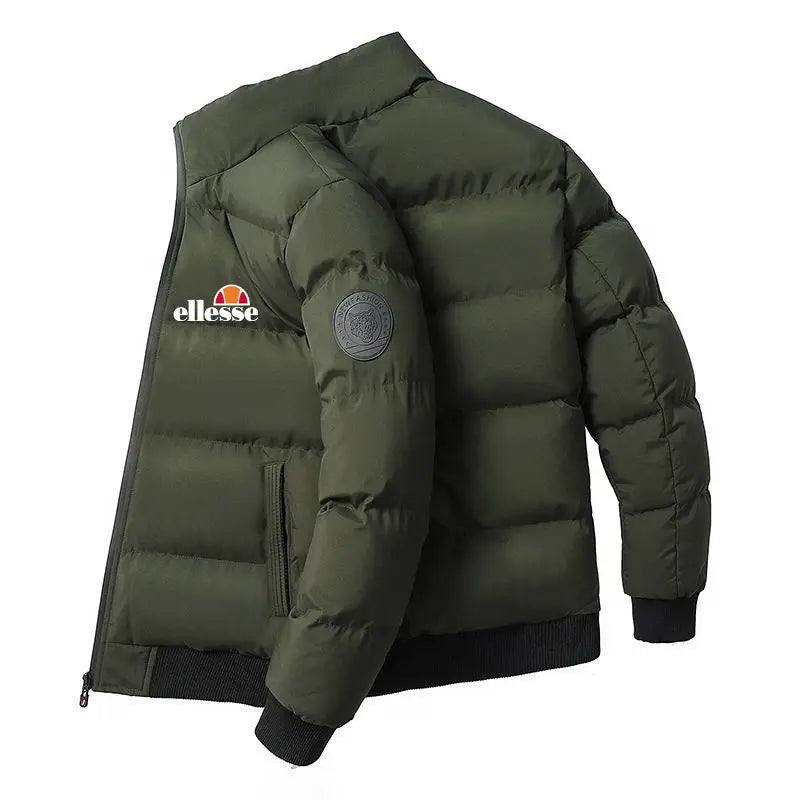 2025 nuova tendenza moda business versatile Giacca da uomo in stile coreano con cerniera Cappotto da pilota casual Collo a sciarpa slim