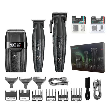VGR Hair Trimmer Professional 9000 RPM Hair Clipper Cordless Hair Cutting Machine Rechargeable Metal Trimmer for Men V-640 S3