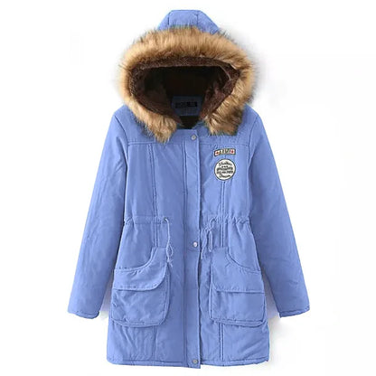 Johnature New Parkas Female Women Winter Hooded Coat Thickening Cotton Winter Jacket Womens Warm Parkas for Women Winter