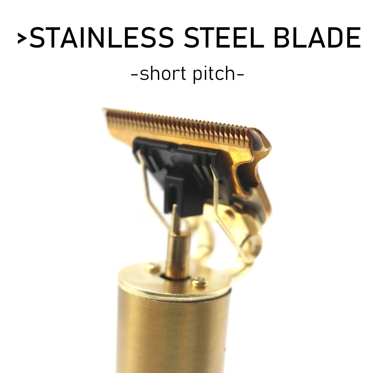 Professional T9 Hair Trimmer Stainless Steel Blade Metal Body with 9 Optional Limit Combs Cordless for Hair Beard Trimming