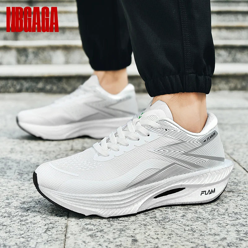Scarpe da corsa da uomo, traspiranti, in mesh, leggere, ideali per sport atletici, allenamento in palestra, jogging, tennis, camminata, antiscivolo.