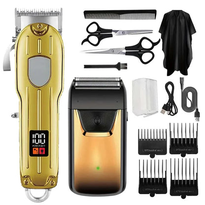 3 in 1 Hair Clippers for Men Beard Trimmer Kits Sets Electric Shavers Hair Clippers Trimmer T-Blade for Barber Home for Gifts
