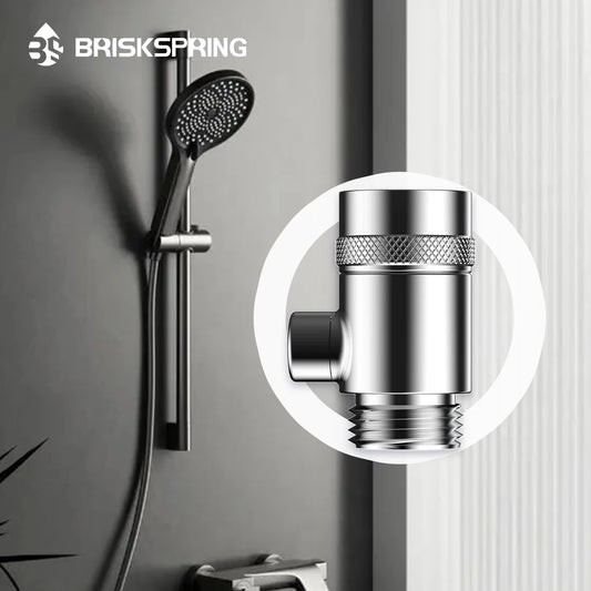BriskSpring G1/2 Ultra Fine Bubble Shower Filter Micro Nano Bubble Generator For Skin Care High Pressure Bath Accessories