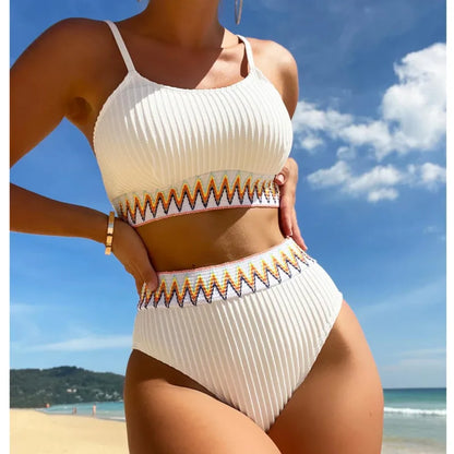 Sexy High Waist Bikinis 2026 Swimsuits Women's Swimwear Push Up Female Beach Swimming Wear Bathing Suits Bikini Set Pool Bather