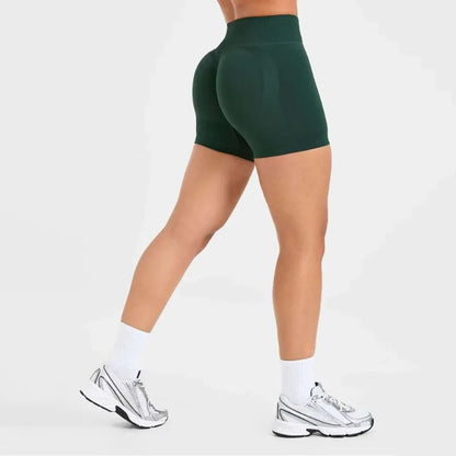New Yoga Shorts Woman High Stretchy Seamless Slimshorts Quick-dry Skinny Butt Liftting Fitness Running Solid Sports Leggings