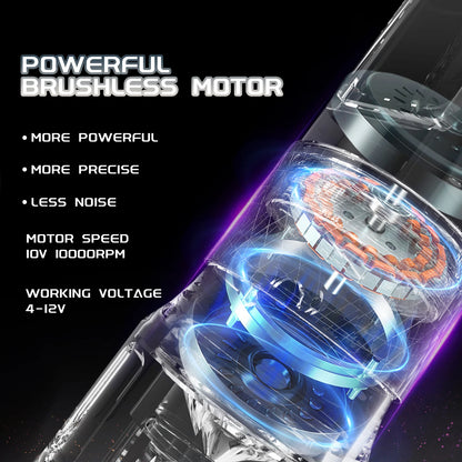Macchinetta per tatuaggi wireless YILONG con motore coreless, batteria da 2000 mAh e display LCD, ideale per tatuatori professionisti.
