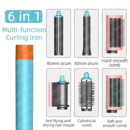 7-in-1 hair dryer set multi-function curling iron hair straightener hot air comb styling set for home salon-like effect