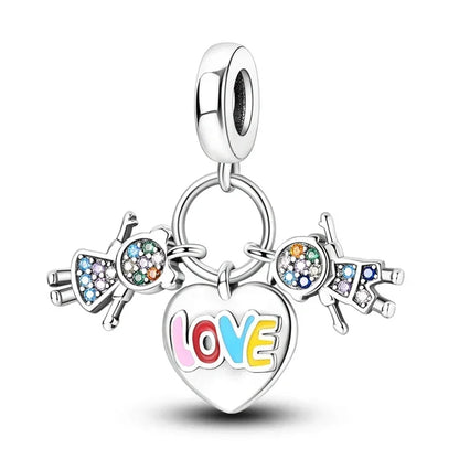 Anello romantico in argento sterling 925 con rosa, ideale per coppie, perfetto come proposta di matrimonio o per San Valentino. Ciondoli e perline adatti a collane e bracciali, perfetti per creare gioielli fai da te e regali.