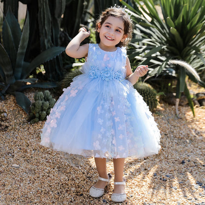 Abiti da sposa bianchi estivi per bambine, neonate, battesimi, primo compleanno, abito da principessa con fiocco e pizzo, abbigliamento da festa per bambine