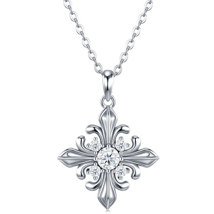 Elegante e raffinata collana con pendente minimalista da 0,3 carati di morganite di alta qualità, realizzata in argento S925 placcato platino.