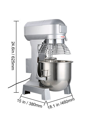 SucceBuy 10-30L Impastatrice elettrica in acciaio inox per panna e uova Frusta per cucina Frullatore per alimenti