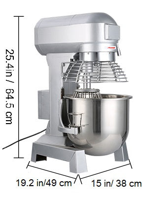SucceBuy 10-30L Impastatrice elettrica in acciaio inox per panna e uova Frusta per cucina Frullatore per alimenti