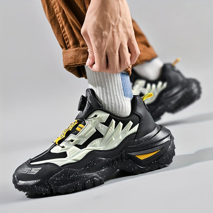 Scarpe da corsa traspiranti da uomo - Sneakers leggere con suola in TPU ammortizzata, chiusura con lacci, suola in gomma antiscivolo - Ideali per palestra, jogging e allenamento in tutte le stagioni, design a righe, calzata comoda, perfette per gli appass